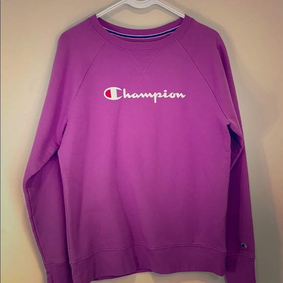 magenta champion hoodie